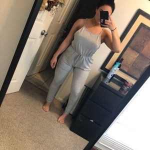 Gray casual jumpsuit